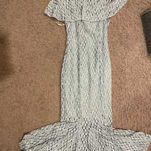 Sea foam pelicana vintage dress